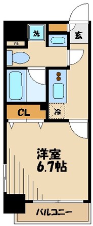 プレール・ドゥーク京橋の物件間取画像